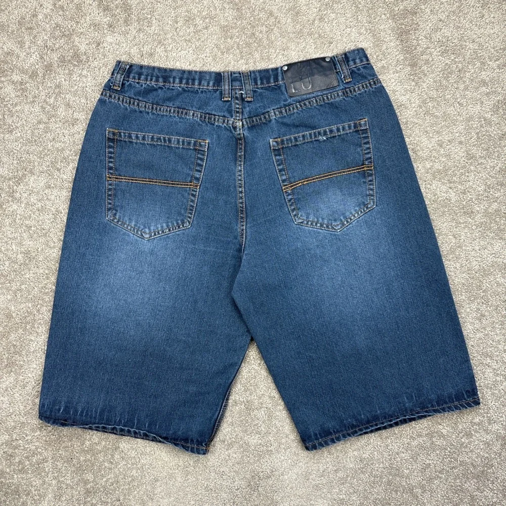 Vintage Y2K Linea‎ Uomo Denim Jean Shorts Jorts Size 40 (Fits 36)